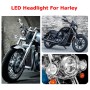 5.75 inch DC12V 6000K-6500K 40W Car LED Headlight for Harley(Black)