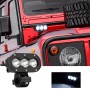 2 PCS 4 inch 25W 6000K 3000LM DC12-30V Motorcycles / Car / Ship LED Spotlight A Column Lights, Single Row 3LEDs