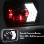 2 PCS 5X7 inch Car Modified Red Background LED Square Headlamp for Jeep Wrangler