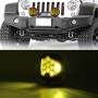 OL-1950Y 7 inch DC12V-30V 8000LM 6500K 90W Car LED Light on Three Sides Headlight for Jeep Wrangler (Gold Light)