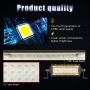 E6 2 PCS DC9-30V / 144W / IP67 / 6000K Car 8 inch 5-row LED Work Light Headlight