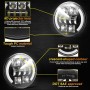 Car 7 inch DC9-30V  LED Headlight Modification Accessories for Jeep Wrangler