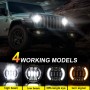 Car 7 inch DC9-30V  LED Headlight Modification Accessories for Jeep Wrangler