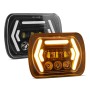 Car 7 inch Square DC9-30V  LED Headlight Modification Accessories for Jeep Wrangler