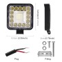 Car Square Work Light with 32LEDs SMD-2835 Lamp Beads