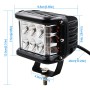 CS-880A1 Car Dust-proof Waterproof Metal Square LED Headlights, Screw Version