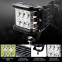 CS-880A1 Car Dust-proof Waterproof Metal Square LED Headlights, Screw Version