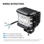 CS-880A1 Car Dust-proof Waterproof Metal Square LED Headlights, Screw Version