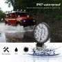 D0037 9.8W 10-30V DC 6000K 3 inch 14 LEDs Circle Offroad Truck Car Driving Light Work Light Spotlight Fog Light