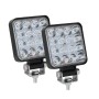 D0038 11.2W 10-30V DC 6000K 3 inch 16 LEDs Square Offroad Truck Car Driving Light Work Light Spotlight Fog Light