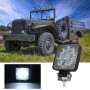 D0036 6.3W 10-30V DC 6000K 3 inch 9 LEDs Square Offroad Truck Car Driving Light Work Light Spotlight Fog Light