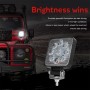 D0036 6.3W 10-30V DC 6000K 3 inch 9 LEDs Square Offroad Truck Car Driving Light Work Light Spotlight Fog Light