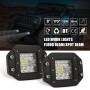 2 PCS Car 3-row 5 inch Embedded Front Bumper Light Work Light with Bracket