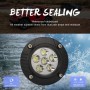 2 PCS Car 5 inch Round Embedded Front Bumper Light Work Light