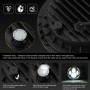 7 inch H4 / H13 DC 9V-30V 3000LM 3000K-6000K 25W Car Round Shape LED Headlight Lamps for Jeep Wrangler, with Angel Eye