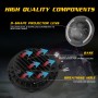 7 inch H4 / H13 DC 9V-30V 3000LM 3000K-6000K 25W Car Round Shape LED Headlight Lamps for Jeep Wrangler, with Angel Eye