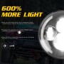 7 inch H4 / H13 DC 9V-30V 3000LM 3000K-6000K 25W Car Round Shape LED Headlight Lamps for Jeep Wrangler, with Angel Eye