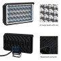 WUPP CS-1242A1 Car 4 inch Square 32LEDs Highlight Work Light Modified Front Bumper Lamp Spotlight