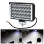 WUPP CS-1242A1 Car 4 inch Square 32LEDs Highlight Work Light Modified Front Bumper Lamp Spotlight