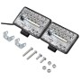 2 PCS WUPP CS-1243A1 Car 4 inch Square 20LEDs Highlight Work Light Modified Spotlight