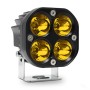 Car 3 inch 4LEDs Continuous Spotlight 20W / 2000LM / 6000K / DC9-80V(Yellow Light)