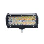 7 inch 15W 3 Row Car LED Strip Light Working Refit Off-road Vehicle Lamp Roof Strip Light with Yellow White Flash