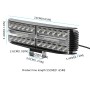 CS-1169B1 DC10-85V 65W 6000LM 6500K 24 LEDs Car Off-road Vehicle Modified Neptune Strip Light LED Headlight