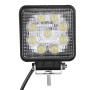 27W Bridgelux 2150lm 9 LED White Light Floodlight Engineering Lamp / Waterproof IP67 SUVs Light, DC 10-30V(Black)