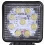 27W Bridgelux 2150lm 9 LED White Light Floodlight Engineering Lamp / Waterproof IP67 SUVs Light, DC 10-30V(Black)