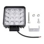 48W Bridgelux 4000lm 16 LED White Light Floodlight Engineering Lamp / Waterproof IP67 SUVs Light, DC 10-30V(Black)