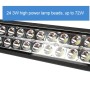 72W Bridgelux 24 LED White Light High Power Long Floodlight Engineering Lamp / Waterproof IP67 SUVs Light, DC 10-30V(Black)