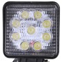 27W Bridgelux 2150lm 9 LED White Light Condenser Engineering Lamp / Waterproof IP67 SUVs Light, DC 10-30V(Black)