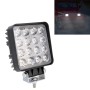 48W Bridgelux 4000lm 16 LED White Light Condenser Engineering Lamp / Waterproof IP67 SUVs Light, DC 10-30V(Black)