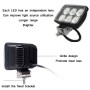 18W 24V 8A 3000LM 6 LEDs Car Spotlight