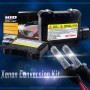 55W 3200LM H1 4300K HID Xenon Bulbs Light Conversion Kit with High Intensity Discharge Slim Ballast, Warm White