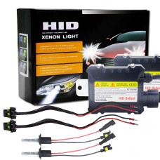 55W HID H7 6000K Ксеноновая лампочка набор для преобразования света с высокой интенсивностью сплав -сплав, белый