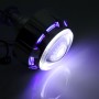 2 PCS H1 2.5 inch 12V Bi-Xenon Projector Lens Headlight Kit with Exquisite Angle Eyes Decoration(Blue Light)