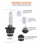 2 PCS D2R 35W 3800 LM 4300K HID Bulbs Xenon Lights Lamps, DC 12V(White Light)