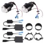 IPHCAR 2 PCS H11 3,0 дюйма DC12V / 35W / 6000K Объектив проектора проектора Bi-Xenon для Toyota Right Triv