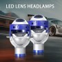 1 Pair P40D 100W Car LED Laser Bifocal Lens Headlight Projector Lens Headlight for Left Driving