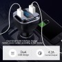 Dual USB Quick Charge Car Charger with Vehicle GPS Locator Real Time Tracking, For iPhone, iPad, Galaxy S8, LG, Nexus and More