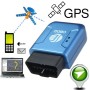 TK206 GPS OBD2 Real Time GSM Quad Band Anti-theft Vibration Alarm GSM GPRS Mini GPS Car Tracker (Blue)