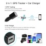 EASYWAY Quick-charge USB Port Car Locator Car Charger GPRS Tracker for iPhone / iPad series, PSP, MP3 / MP4, Pocket PC PDA(Black)