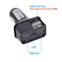 KH-06 Mini Smart Car Charger GPS Vehicle Tracker, Support Dual USB Output, Built-in Microphone