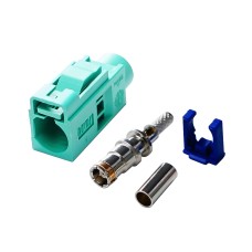 For RG174 Cable Fakra Radio Crimp Female Jack / Plug Connector with Phantom RF Coaxial(Fakra E)