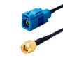 Fakra Z Женская до SMA -мужское адаптерный кабель / антенна разъема (синий) (синий)