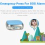 Mini SOS Alarm Voice Monitoring GPS Tracker Children GPS LBS Wifi Real-time Locator(White)