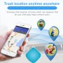 Mini SOS Alarm Voice Monitoring GPS Tracker Children GPS LBS Wifi Real-time Locator(Blue)