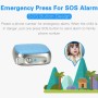 Mini SOS Alarm Voice Monitoring GPS Tracker Children GPS LBS Wifi Real-time Locator(Blue)