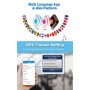 V28 в стиле ожерелья GSM Mini LBS WiFi AGPS Tracker SOS Communicator (черный)